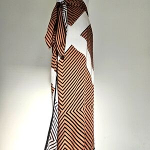 ZARA Striped Wrap Skirt